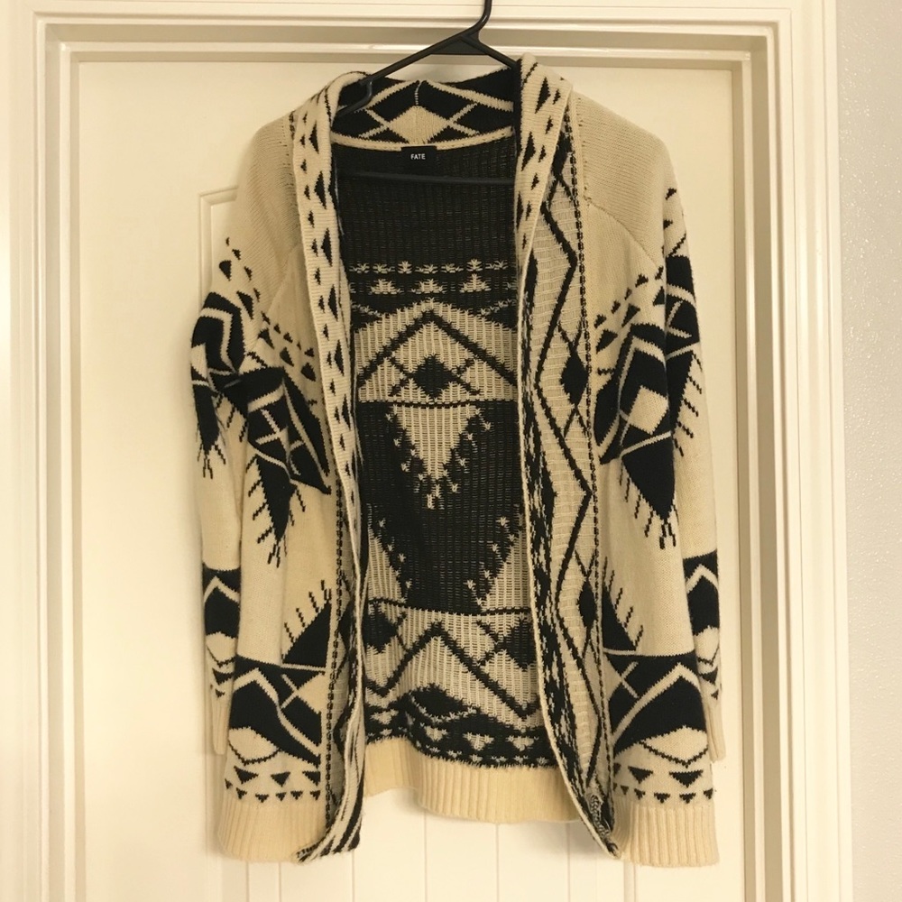 Fate Tribal Cardigan Sweater